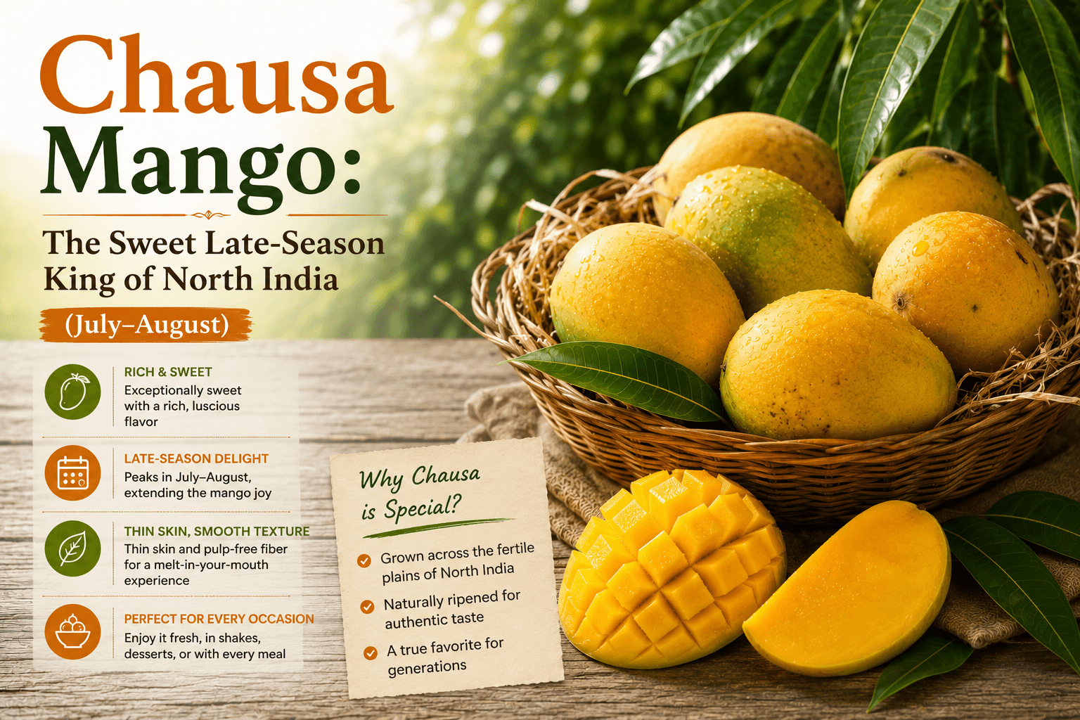 Chausa Mango: The Sweet Late-Season King of North India (July–August)