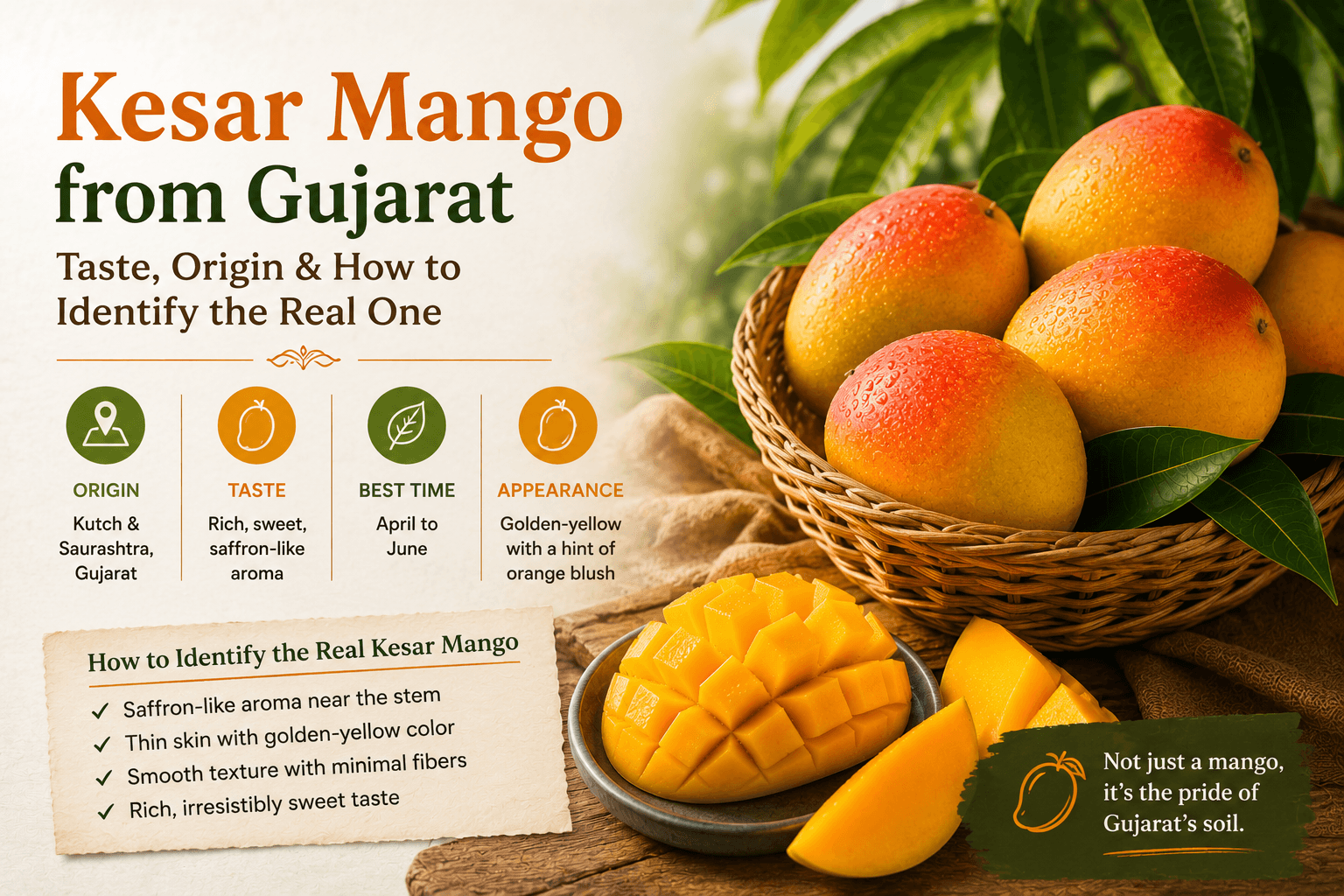 Kesar Mango from Gujarat: Taste, Origin & How to Identify the Real One