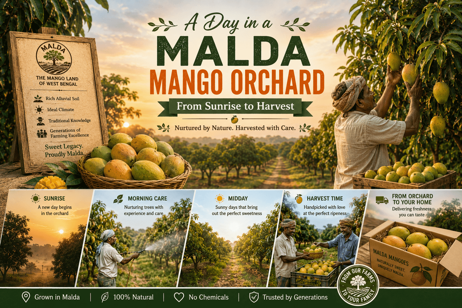 A Day in a Malda Mango Orchard: From Sunrise to Harvest