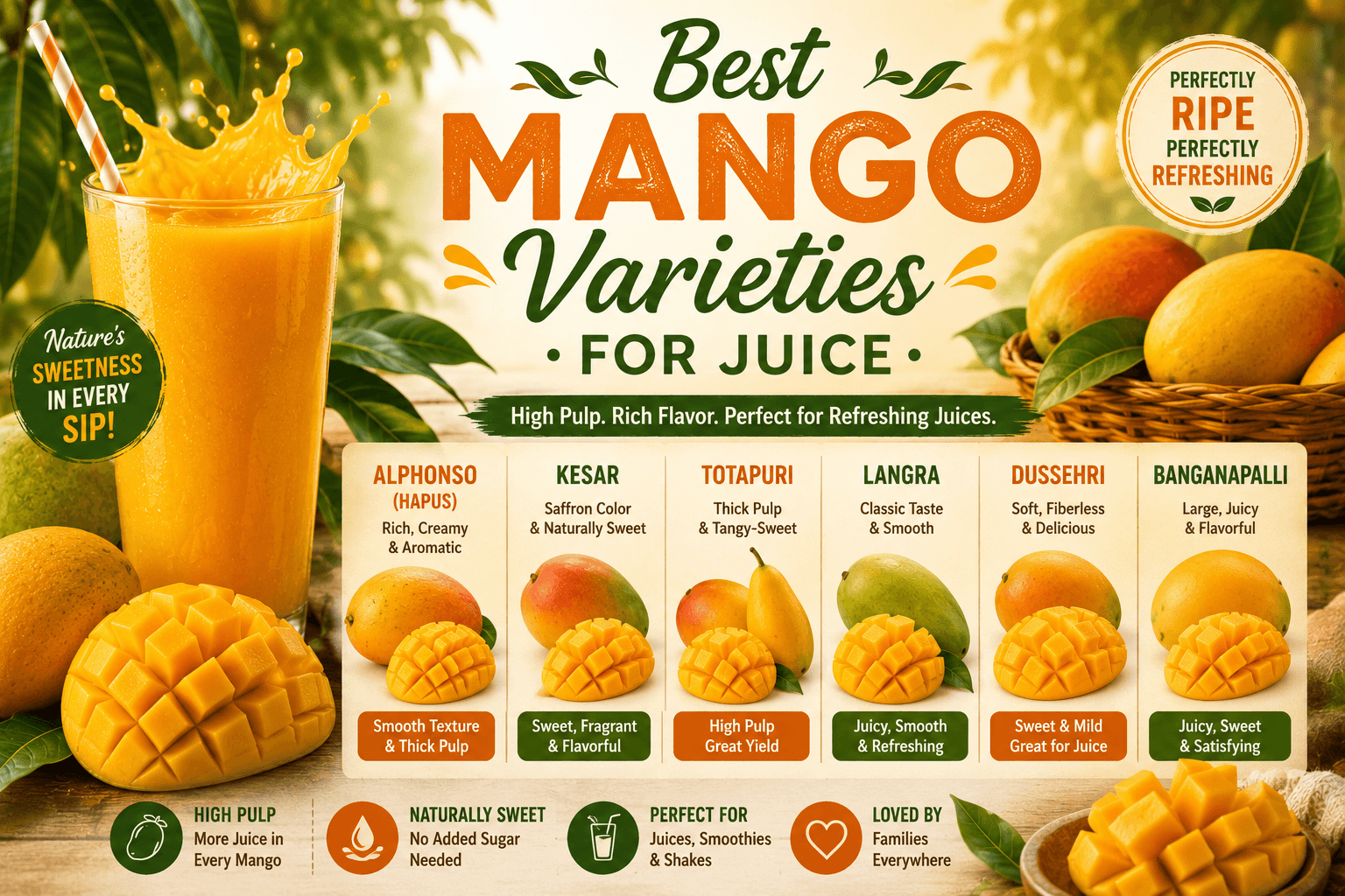 Best Mango Varieties for Juice