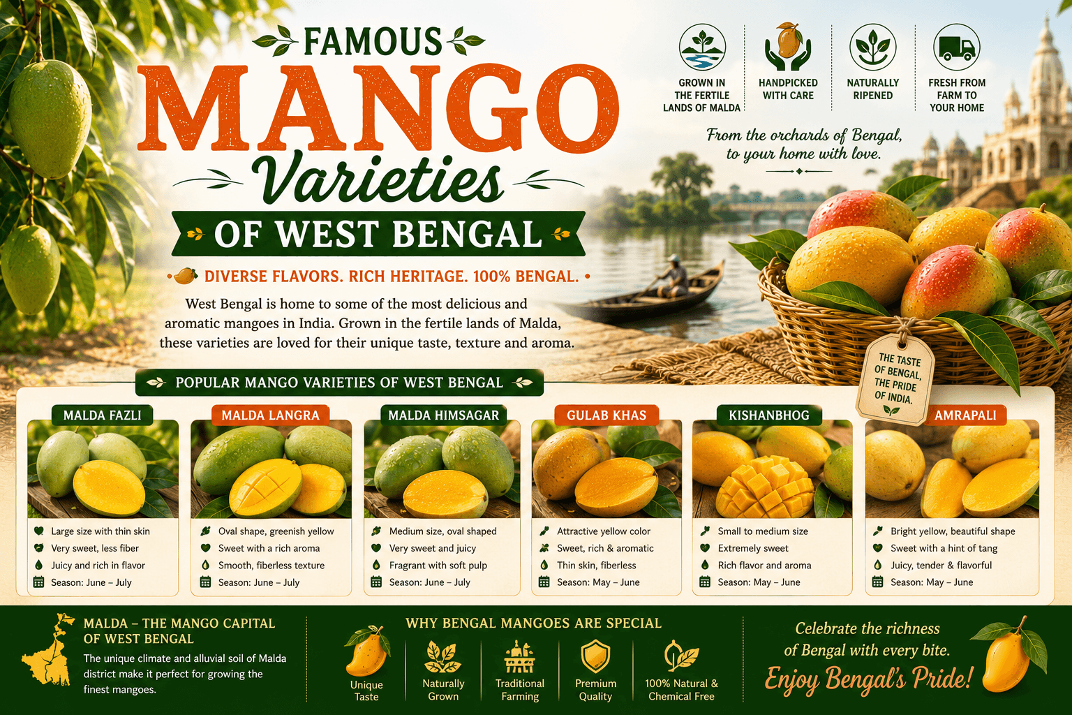 Famous Mango Varieties of West Bengal