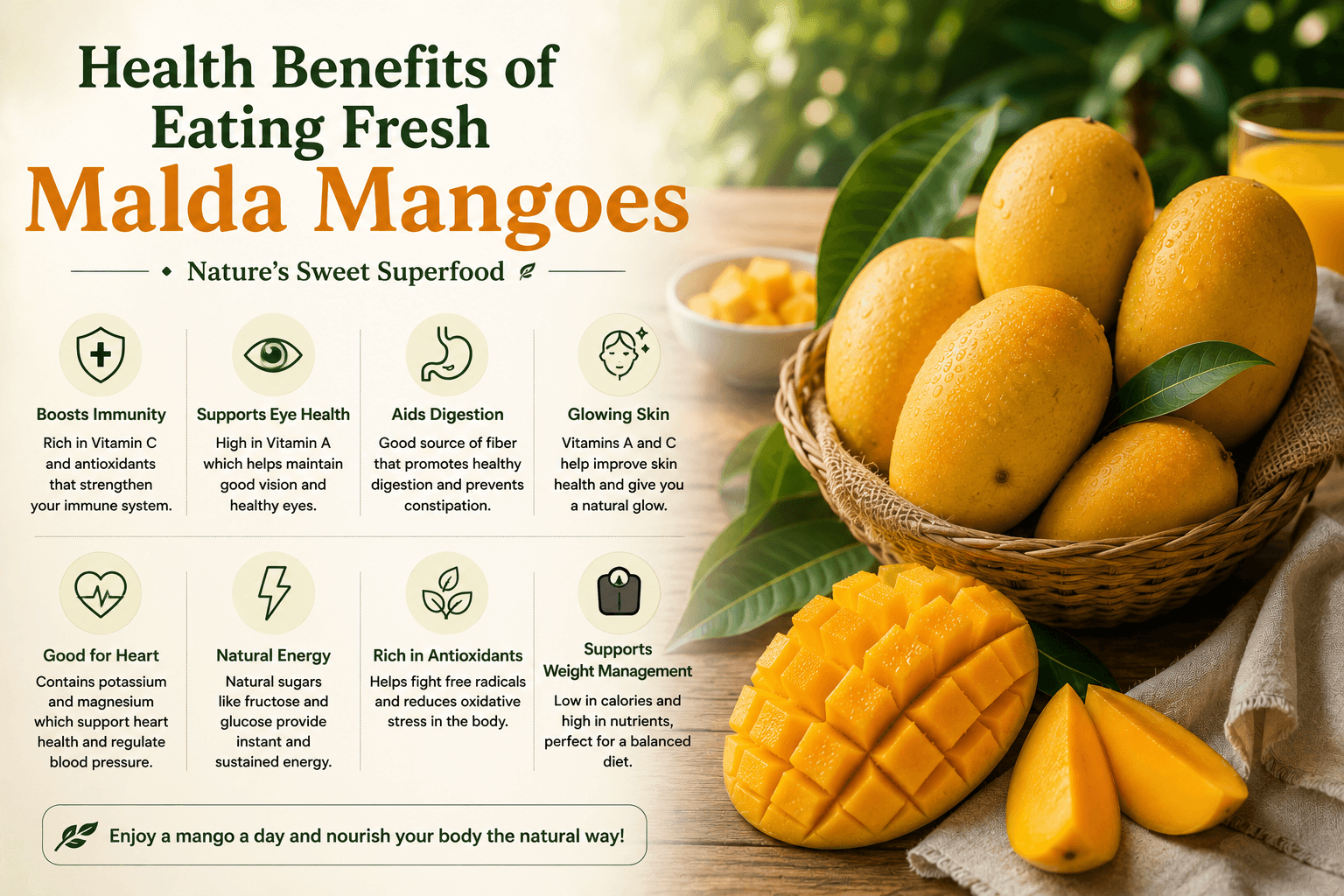 Health Benefits of Eating Fresh Malda Mangoes