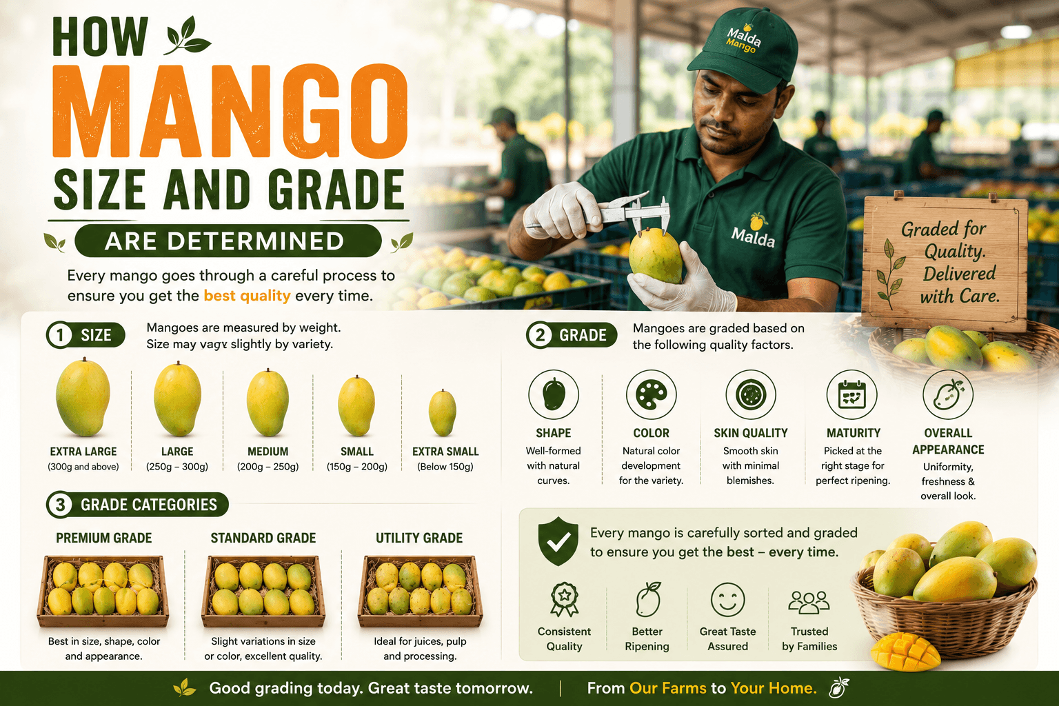 How Mango Size and Grade Are Determined