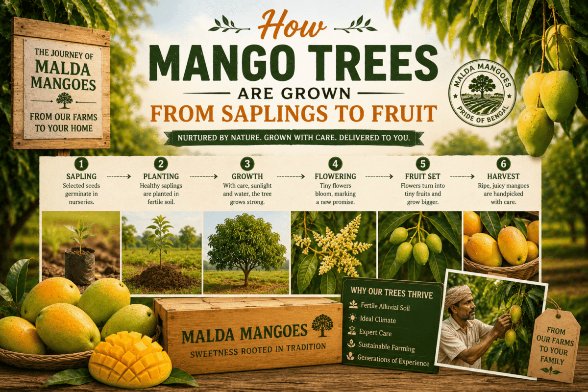 How Mango Trees Are Grown from Saplings to Fruit