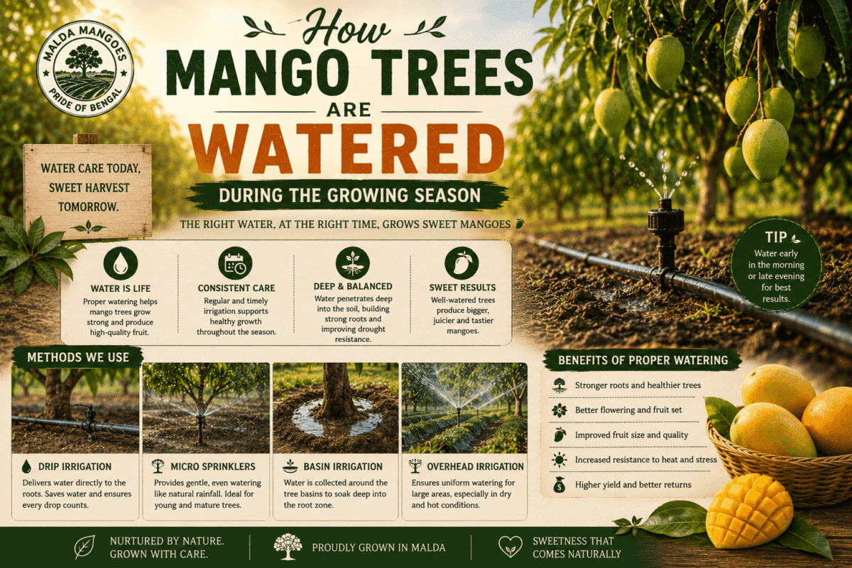 How Mango Trees Are Watered During the Growing Season