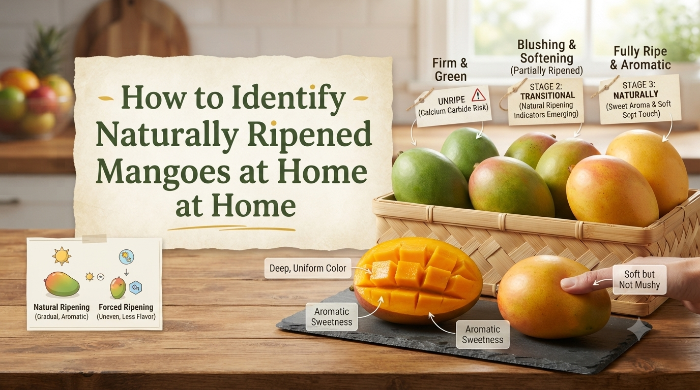 How to Identify Naturally Ripened Mangoes at Home