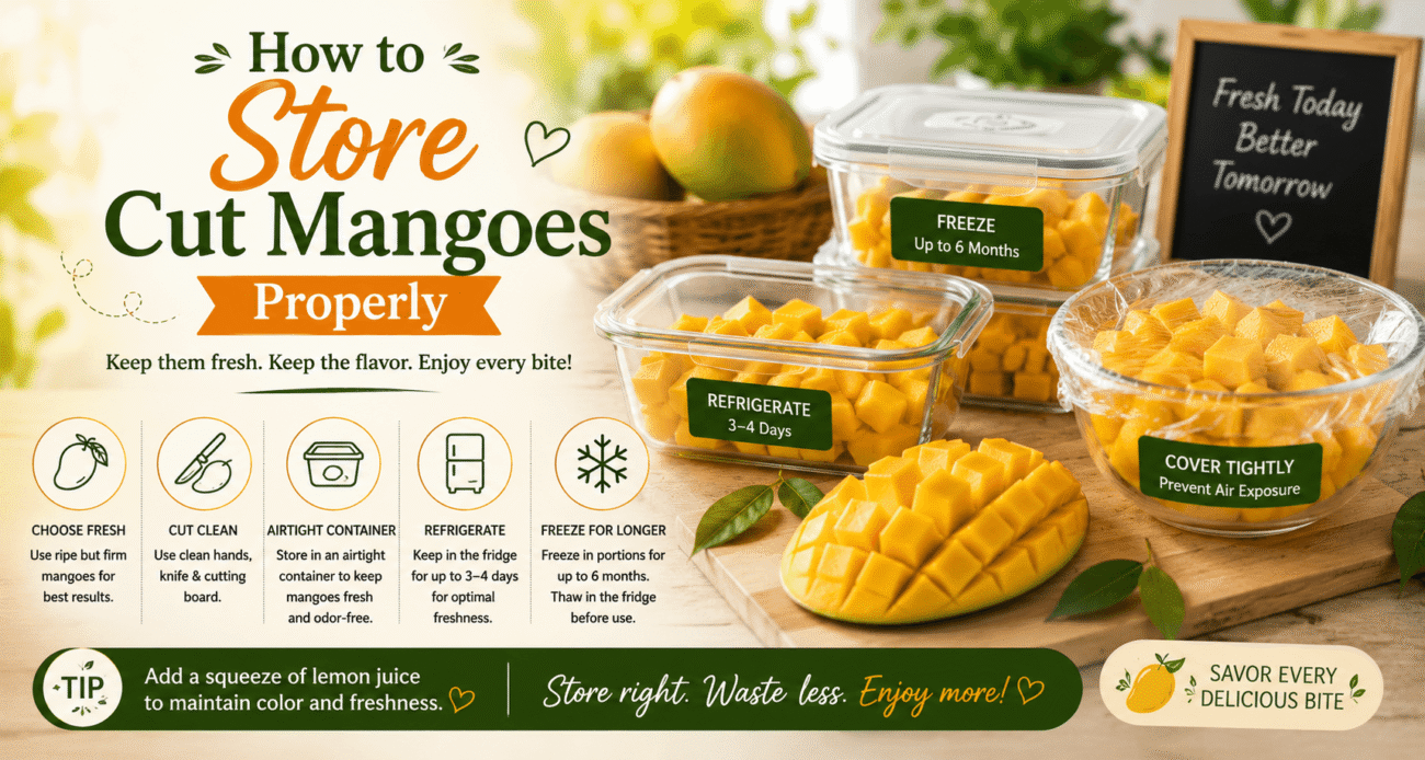 How to Store Cut Mangoes Properly