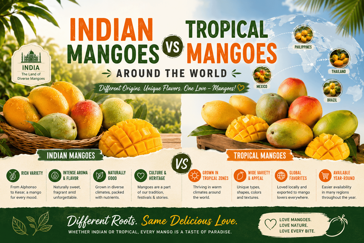 Indian Mangoes vs Tropical Mangoes Around the World
