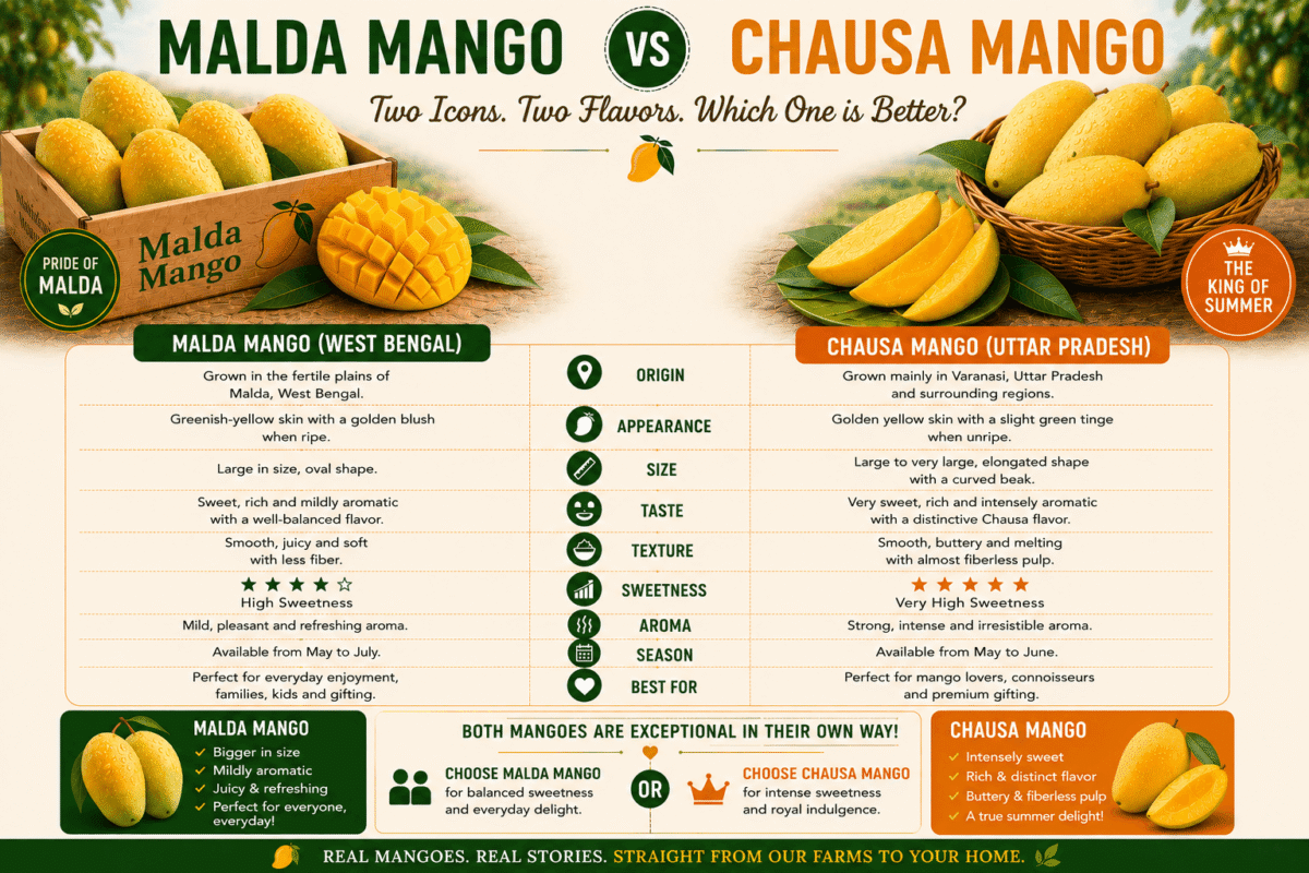 Malda Mango vs Chausa Mango