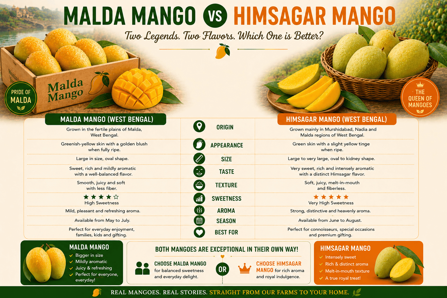 Malda Mango vs Himsagar Mango