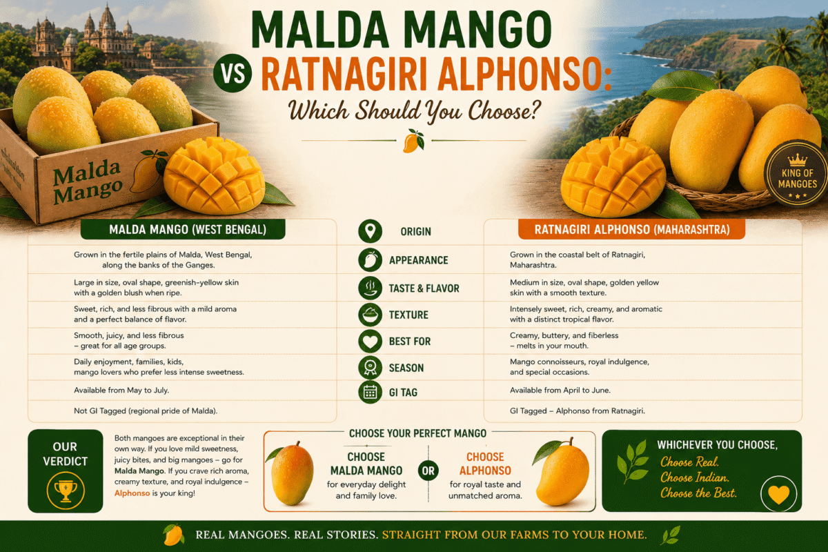 Malda Mango vs Ratnagiri Alphonso: Which Should You Choose?