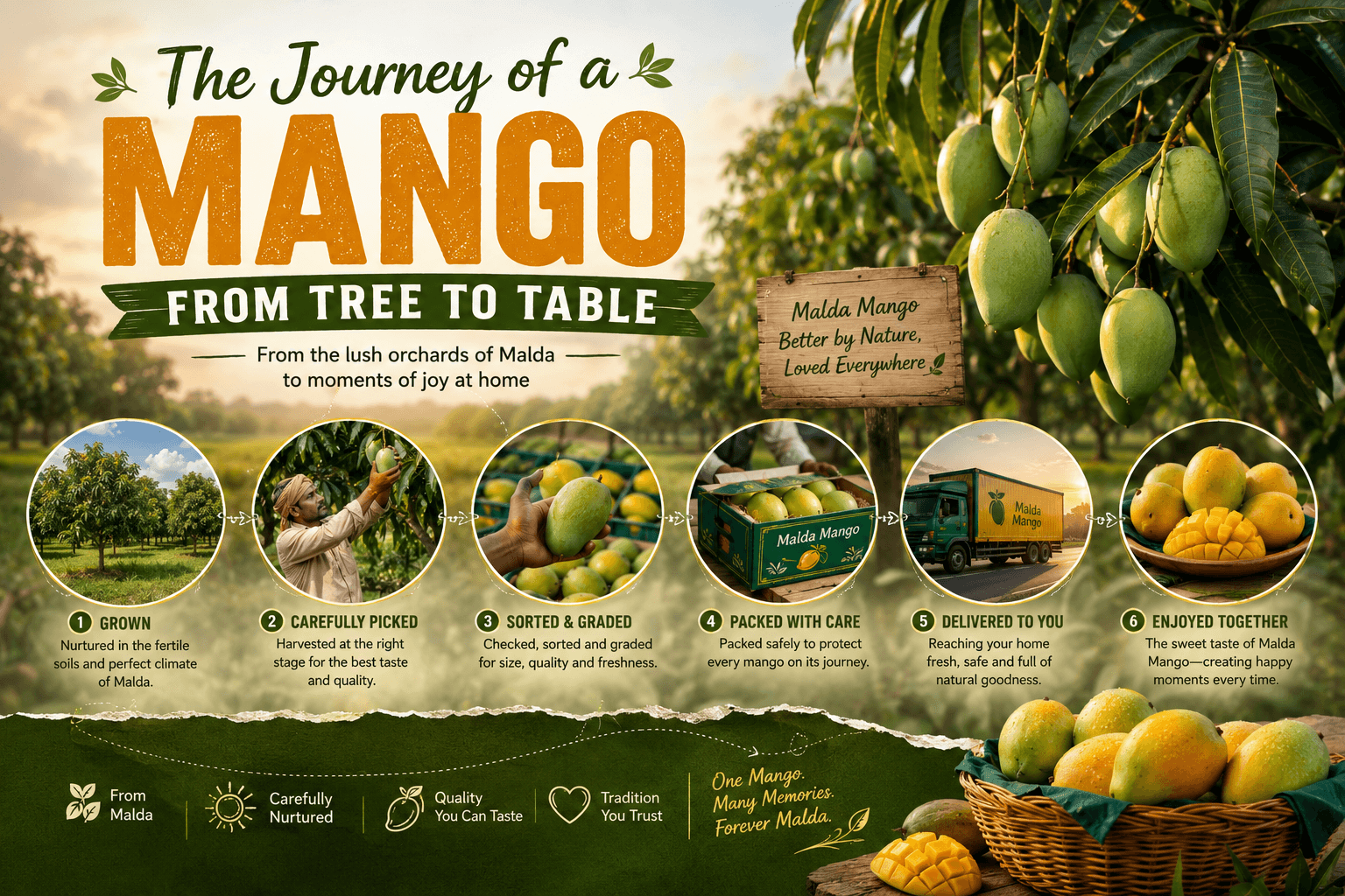 The Journey of a Mango from Tree to Table