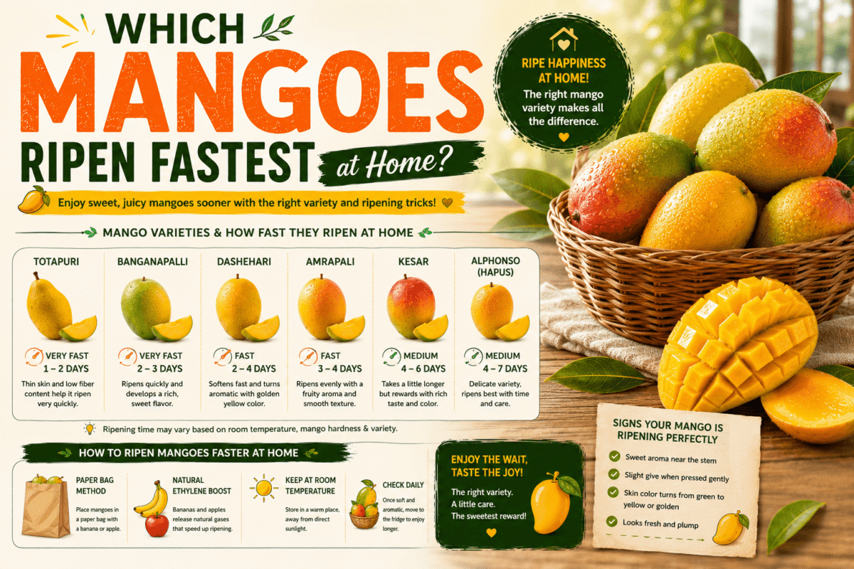 Which Mangoes Ripen Fastest at Home?