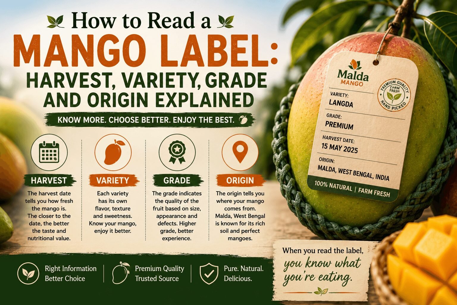 How to Read a Mango Label: Harvest, Variety, Grade and Origin Explained