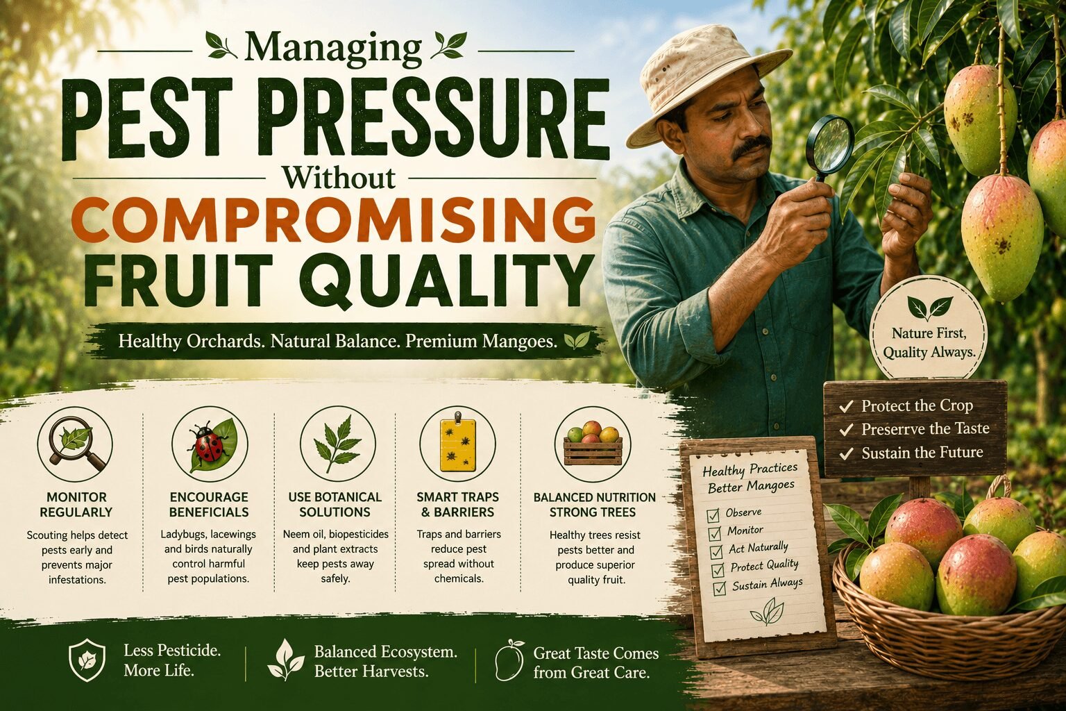Managing Pest Pressure Without Compromising Fruit Quality